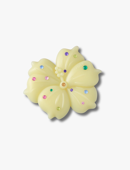 Crocs Jibbitz Mega Yellow Gem Hibiscus - ג'יביט קרוקס