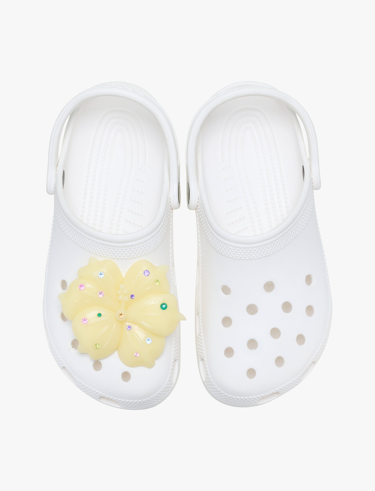 Crocs Jibbitz Mega Yellow Gem Hibiscus - ג'יביט קרוקס