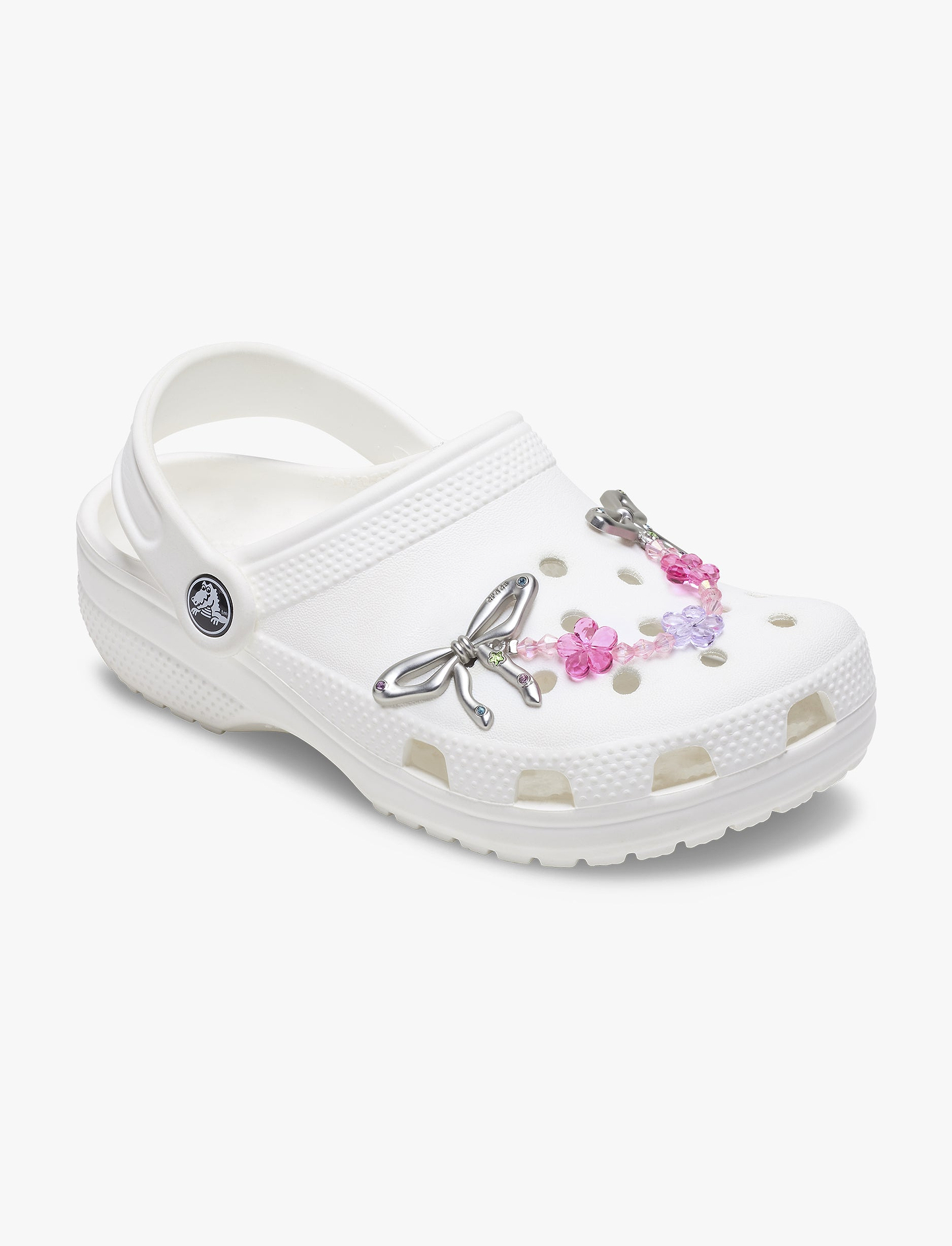 Crocs Silver Meta Flower Chain - שרשרת ג'יביטים לקרוקס