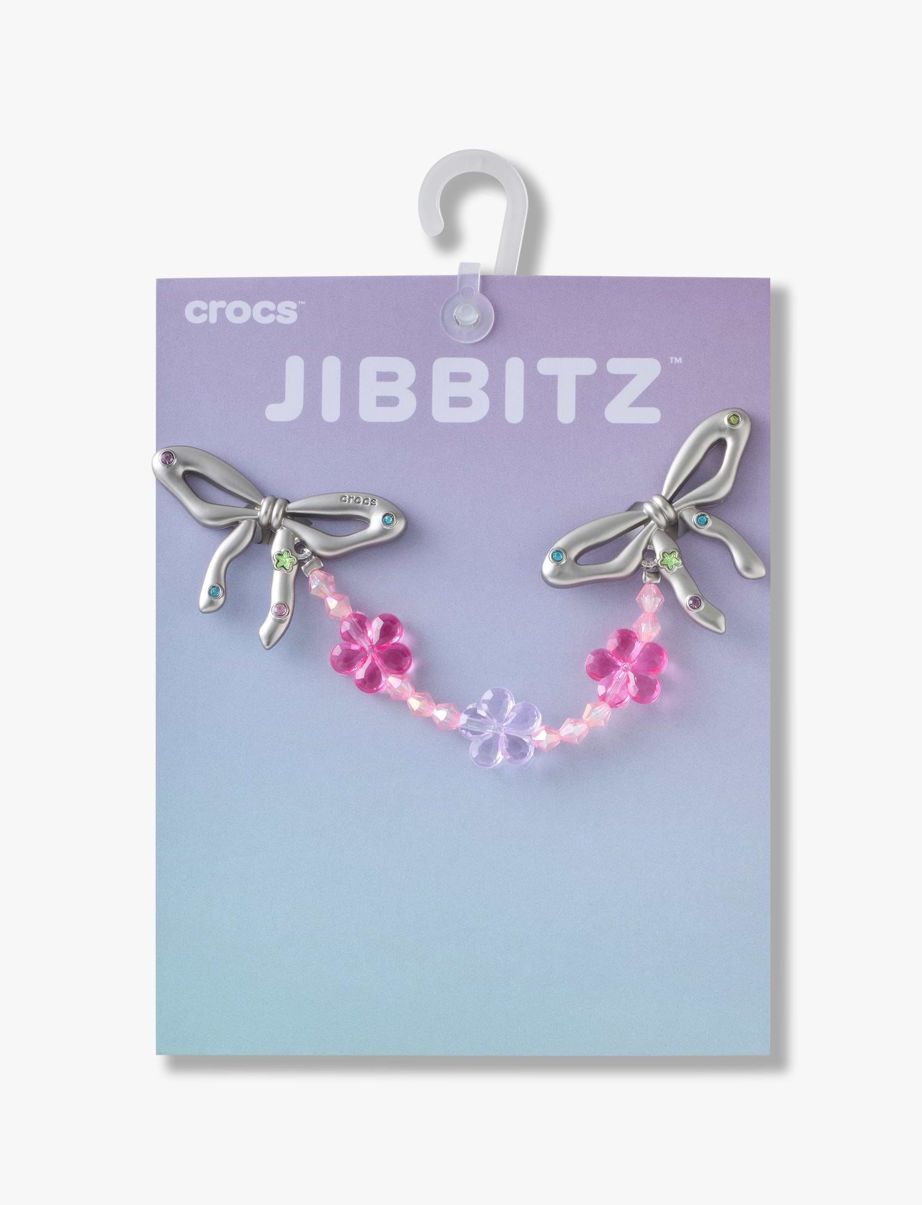 Crocs Silver Meta Flower Chain - שרשרת ג'יביטים לקרוקס