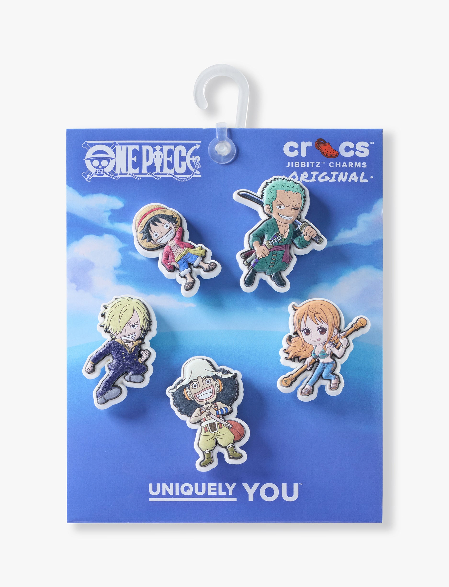 Crocs Jibbitz One Piece - מארז 5 ג'יביטים קרוקס