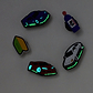 Crocs Jibbitz Glow Street Race - מארז 5 ג'יביטים קרוקס