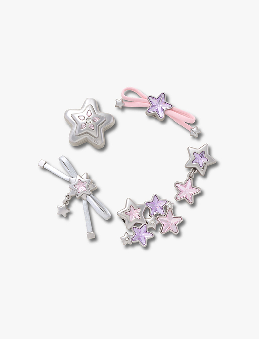 Crocs Jibbitz Stars and Bows 5 Pack - מארז 5 ג'יביטים קרוקס כוכבים ופפיונים