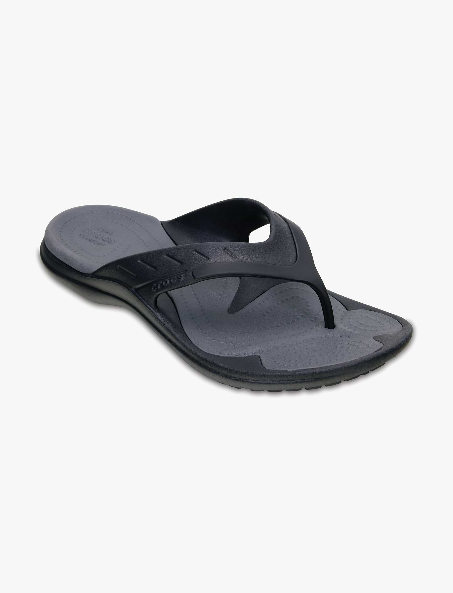 Crocs Modi Sport Flip - נעל אצבע ספורטיבית בצבע שחור/אפור