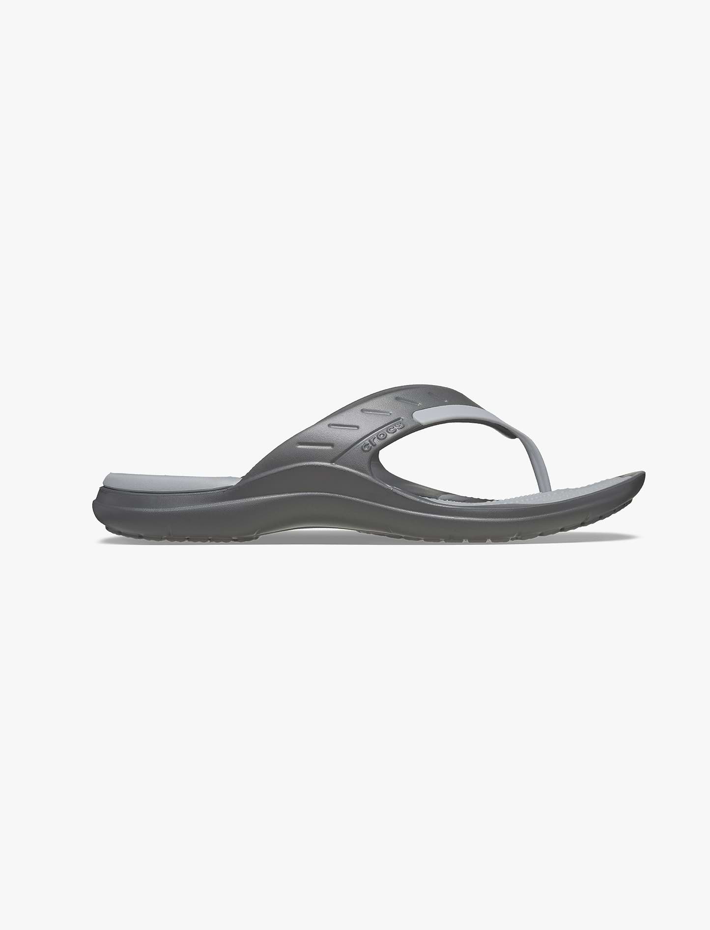 Crocs Modi Sport Flip - נעל אצבע ספורטיבית בצבע אפור סלאט