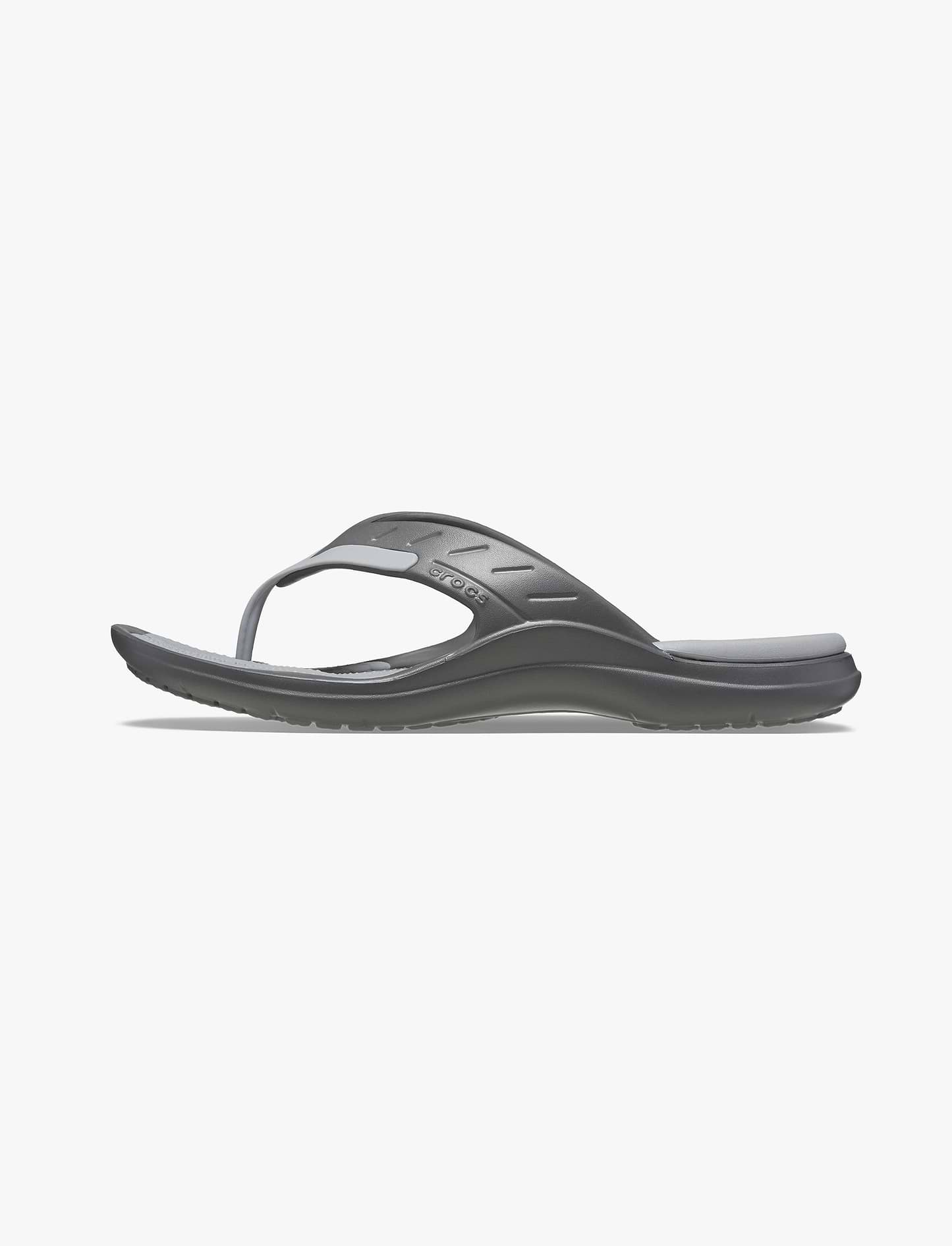 Crocs Modi Sport Flip - נעל אצבע ספורטיבית בצבע אפור סלאט