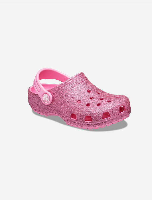 Crocs Classic Glitter Clog T - כפכף לילדות קרוקס קלאסי בהדפס נצנצים מידות קטנות