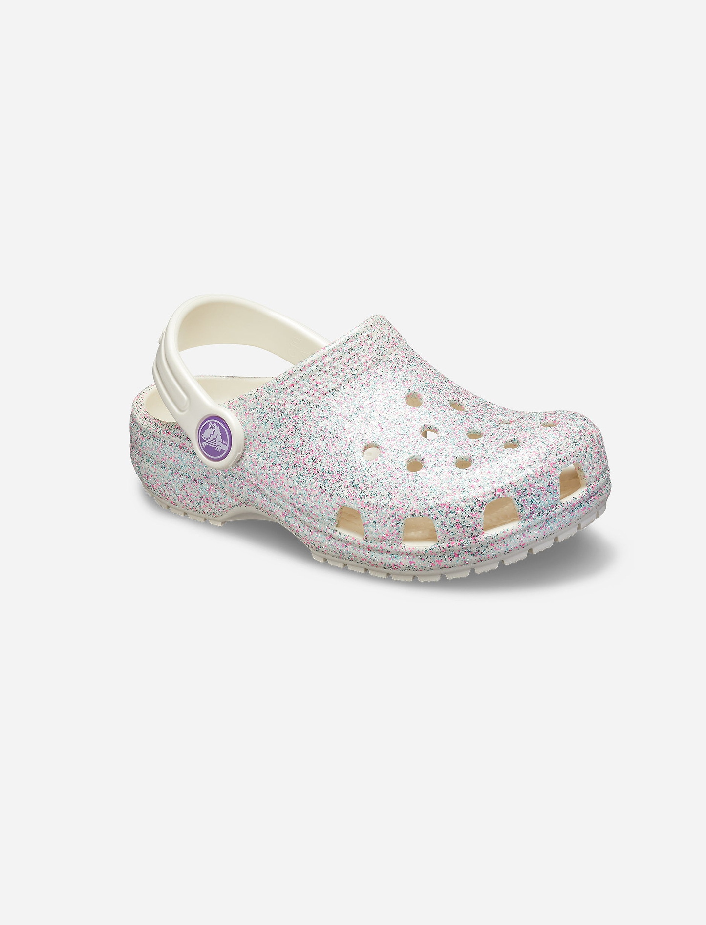 Crocs Classic Glitter Clog K - כפכף קרוקס קלאסי לילדות בהדפס נצנצים