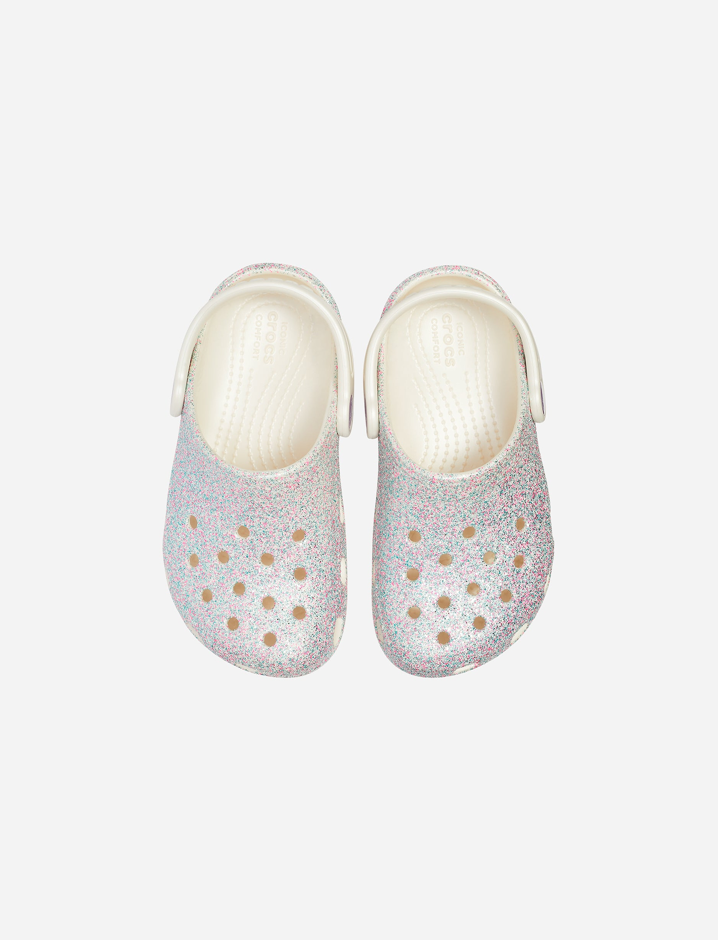 Crocs Classic Glitter Clog K - כפכף קרוקס קלאסי לילדות בהדפס נצנצים