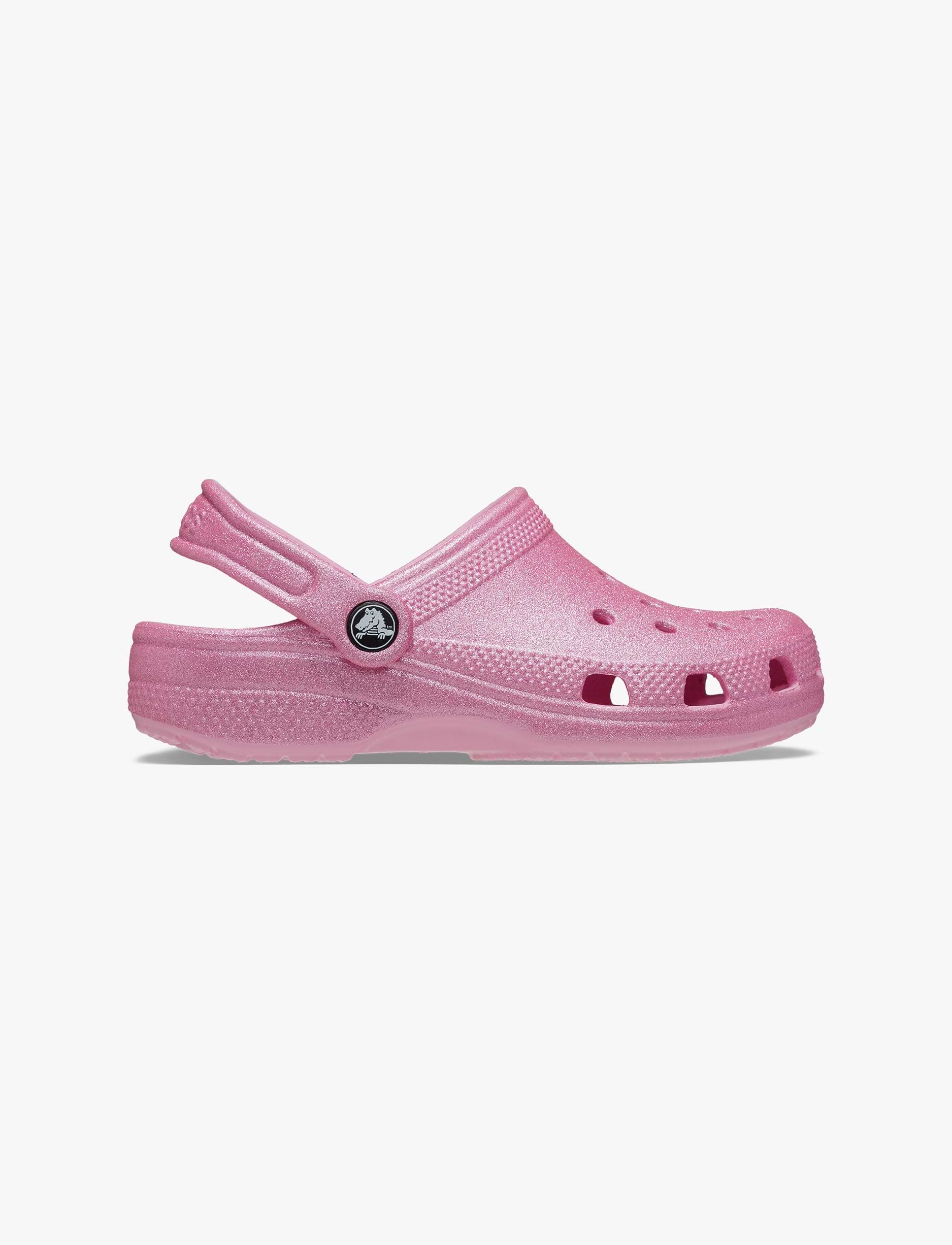 Crocs Classic Glitter Clog K - כפכף קרוקס קלאסי לילדות בהדפס נצנצים