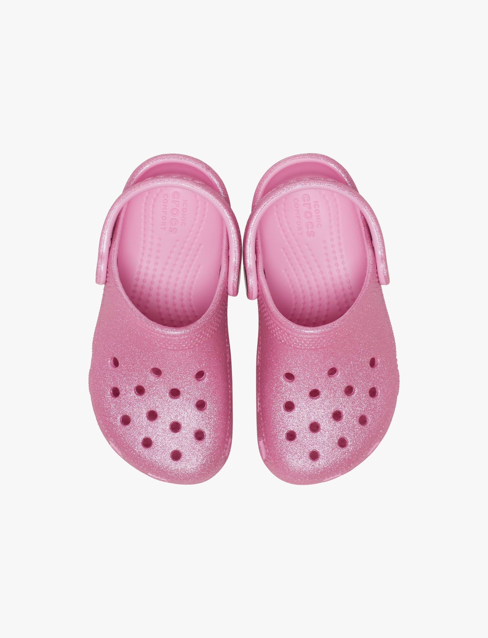 Crocs Classic Glitter Clog K - כפכף קרוקס קלאסי לילדות בהדפס נצנצים
