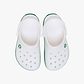 Crocs CrocBand Clog T - כפכפים לילדים קרוקס קרוקבנד בצבע לבן/ירוק קיסוס מידות קטנות
