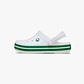 Crocs CrocBand Clog T - כפכפים לילדים קרוקס קרוקבנד בצבע לבן/ירוק קיסוס מידות קטנות