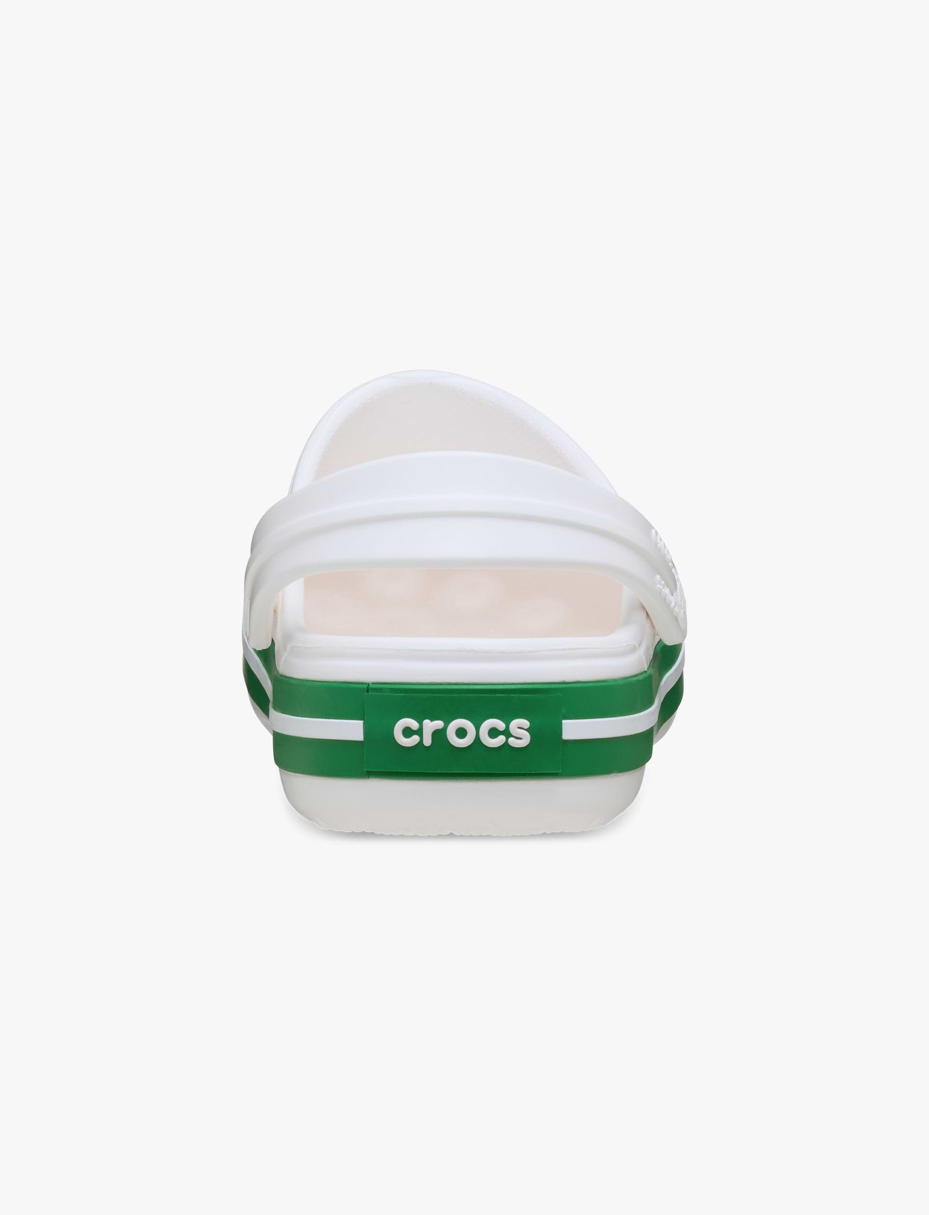 Crocs CrocBand Clog T - כפכפים לילדים קרוקס קרוקבנד בצבע לבן/ירוק קיסוס מידות קטנות