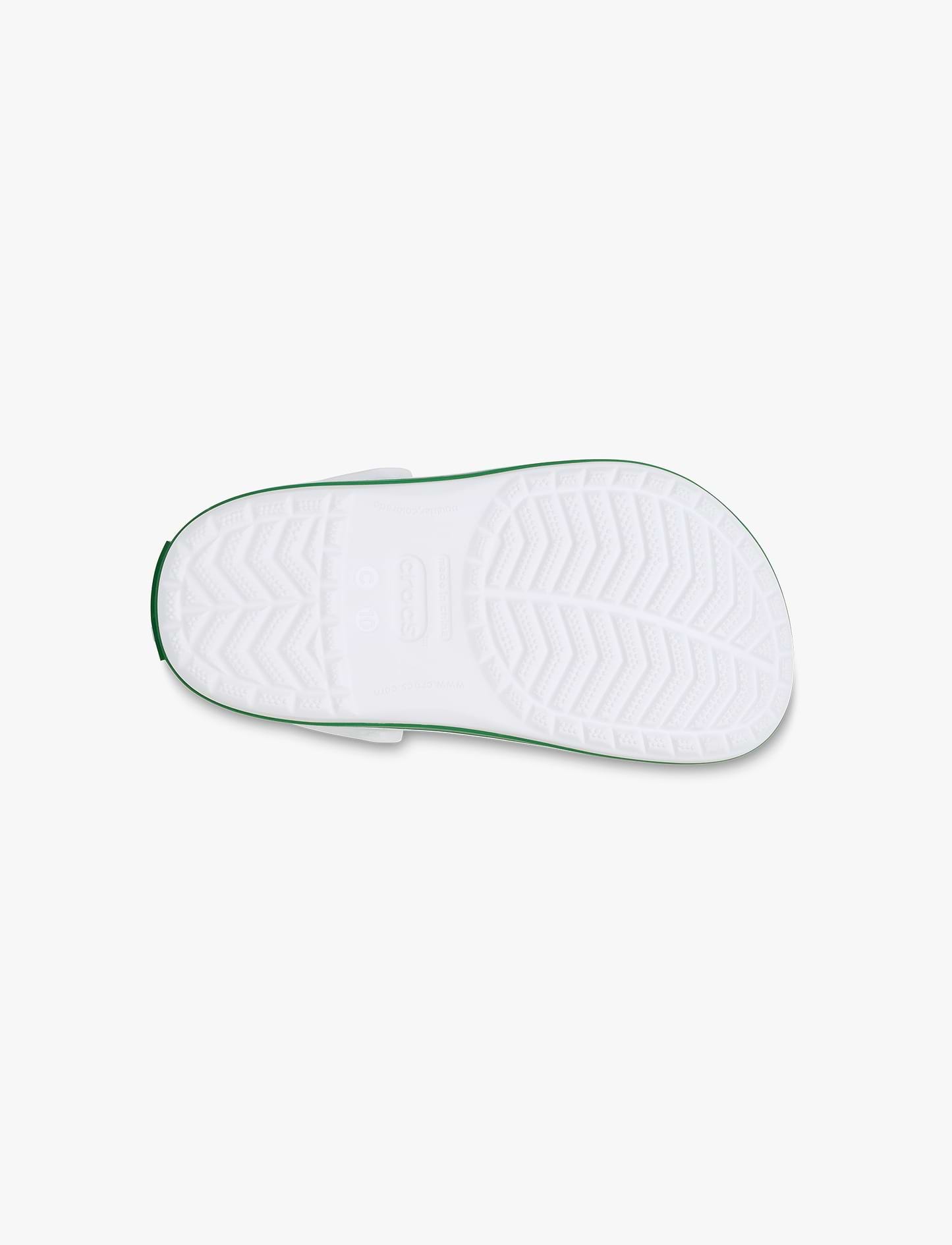 Crocs CrocBand Clog T - כפכפים לילדים קרוקס קרוקבנד בצבע לבן/ירוק קיסוס מידות קטנות