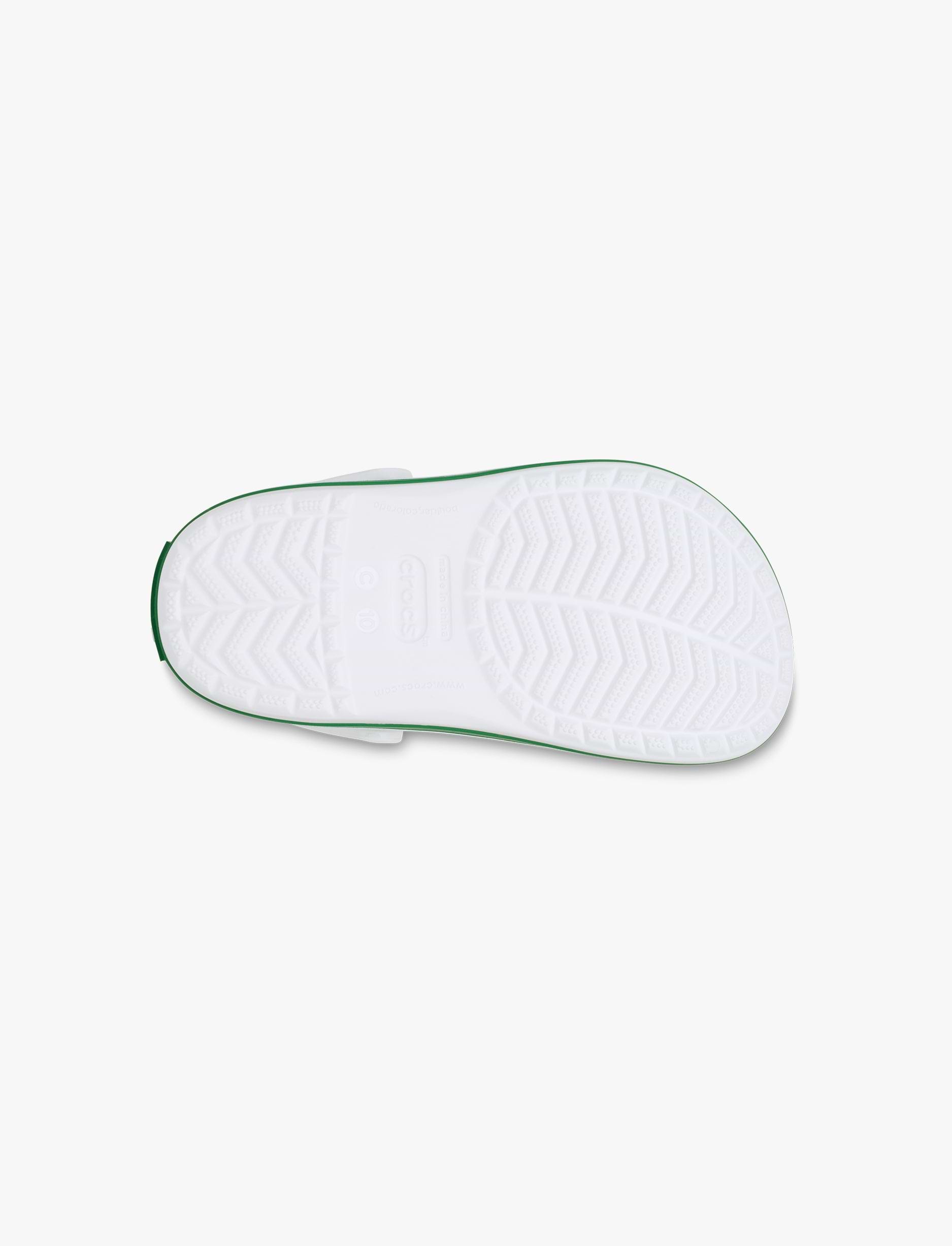 Crocs CrocBand Clog T - כפכפים לילדים קרוקס קרוקבנד בצבע לבן/ירוק קיסוס מידות קטנות