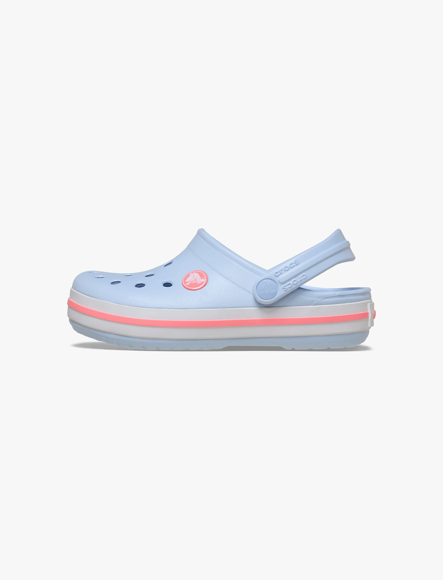 Crocs CrocBand Clog T - כפכפים לילדים קרוקס קרוקבנד בצבע כחול פרוסט/גויאבה מידות קטנות