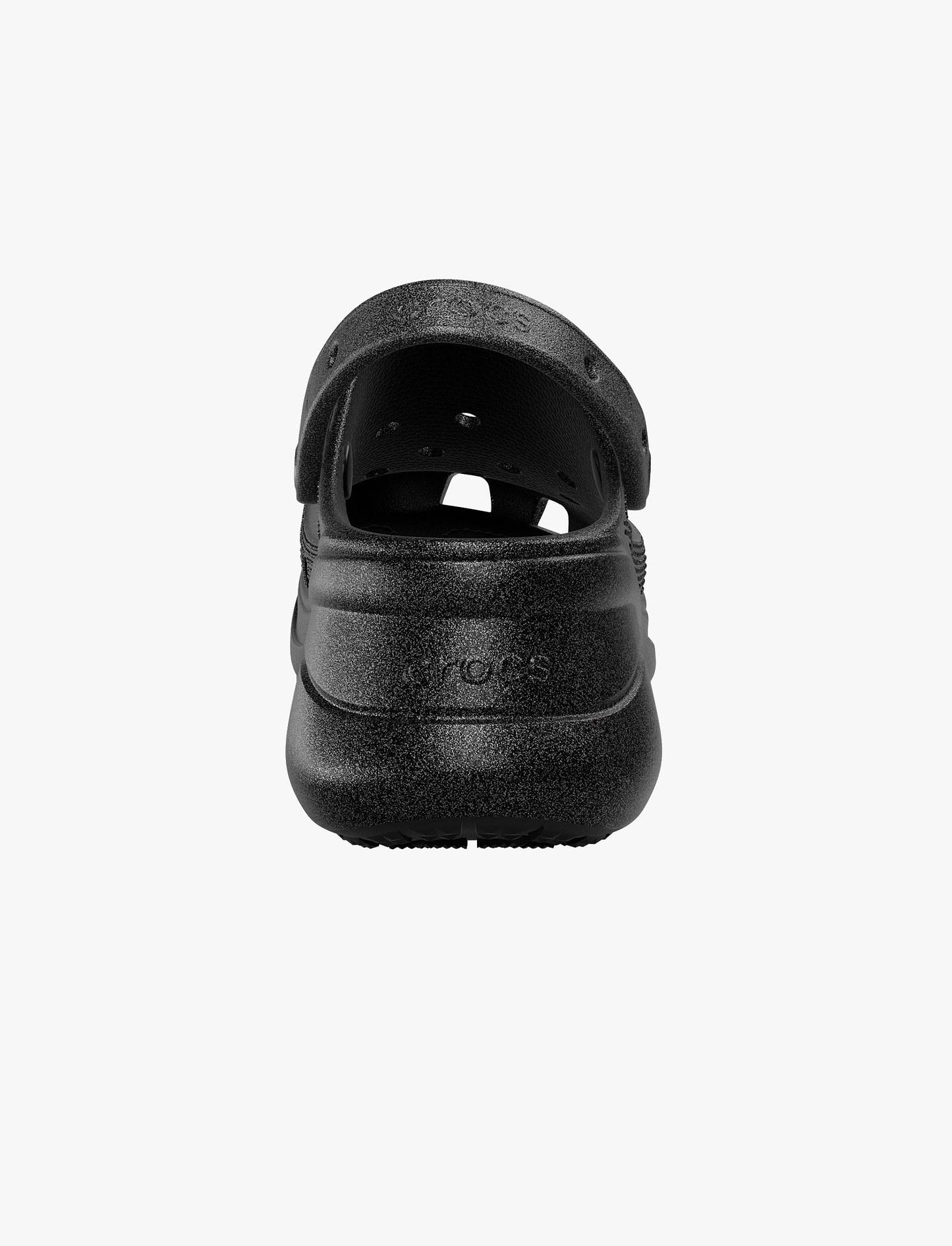 Crocs Bae Glitter Clog - כפכפי קלוג קרוקס ביי פלטפורמה לנשים בצבע שחור נצנצים