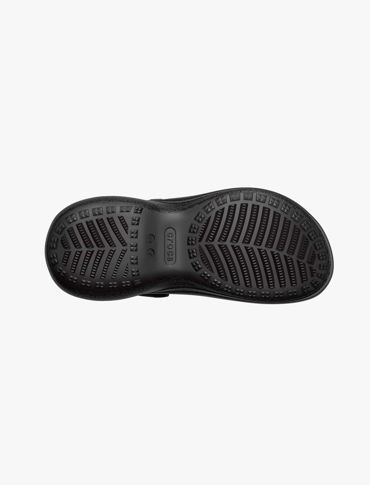 Crocs Bae Glitter Clog - כפכפי קלוג קרוקס ביי פלטפורמה לנשים בצבע שחור נצנצים