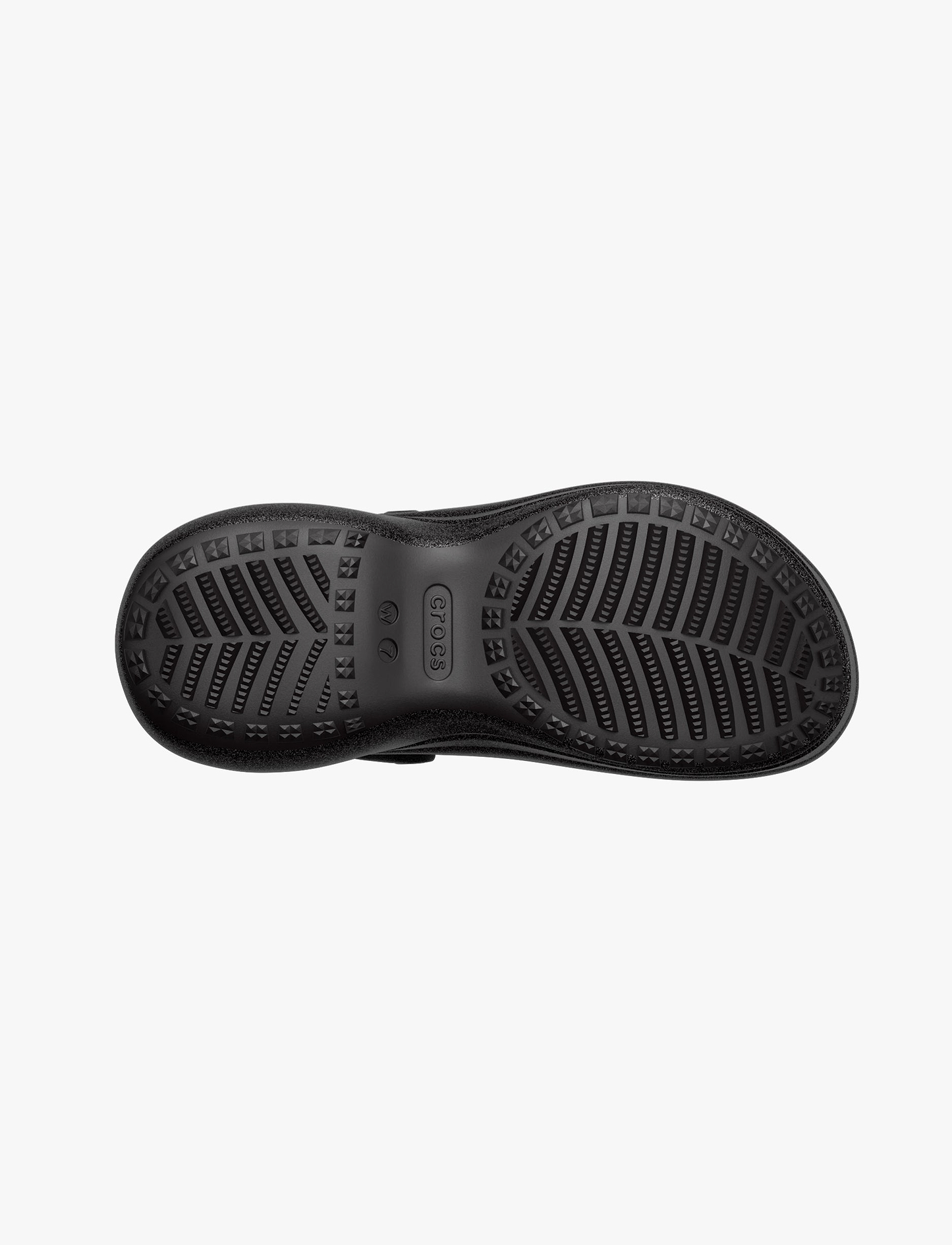 Crocs Bae Glitter Clog -  כפכפי קלוג קרוקס ביי פלטפורמה לנשים בצבע שחור נצנצים
