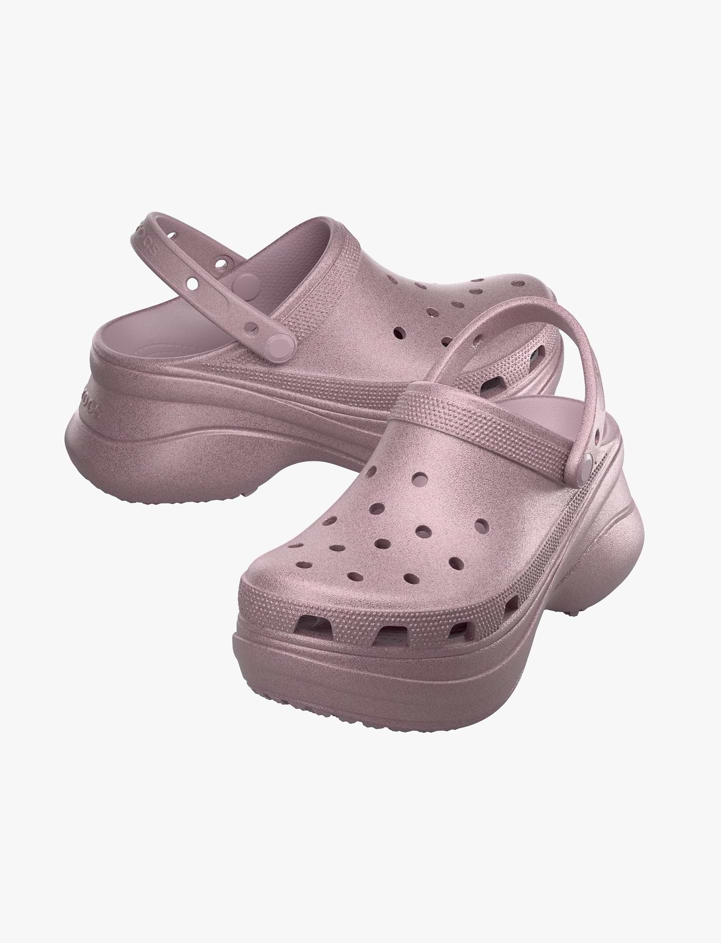Crocs Bae Glitter Clog - כפכפי קלוג קרוקס ביי פלטפורמה בעיטור נצנצים לנשים