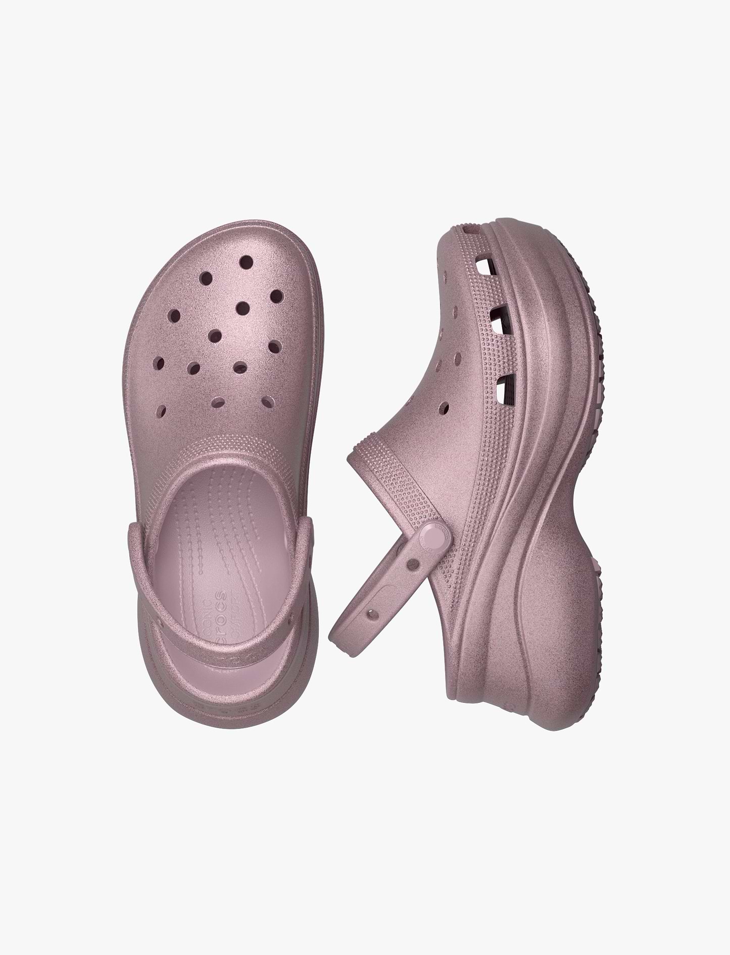 Crocs Bae Glitter Clog - כפכפי קלוג קרוקס ביי פלטפורמה בעיטור נצנצים לנשים