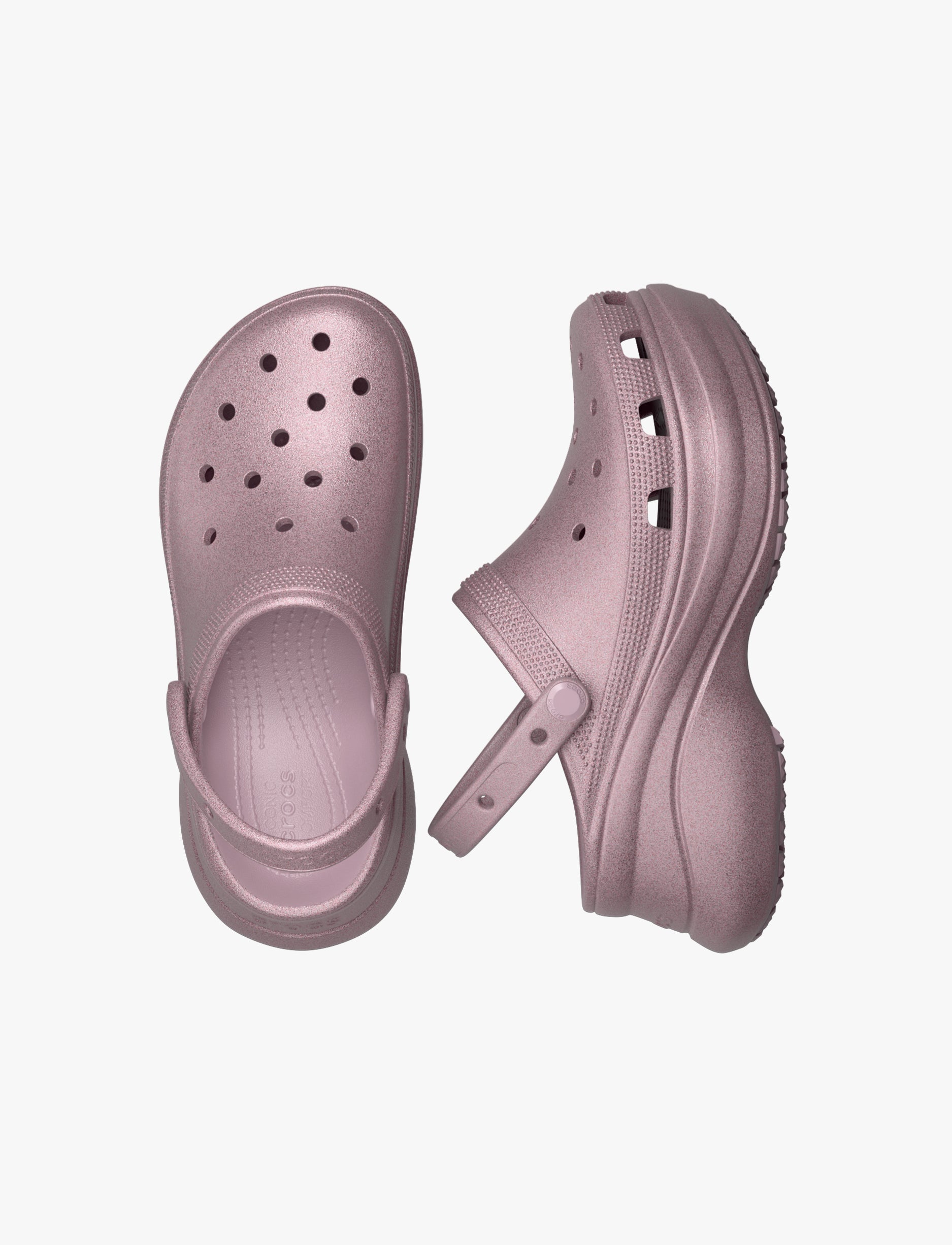 Crocs Bae Glitter Clog - כפכפי קלוג קרוקס ביי פלטפורמה בעיטור נצנצים לנשים