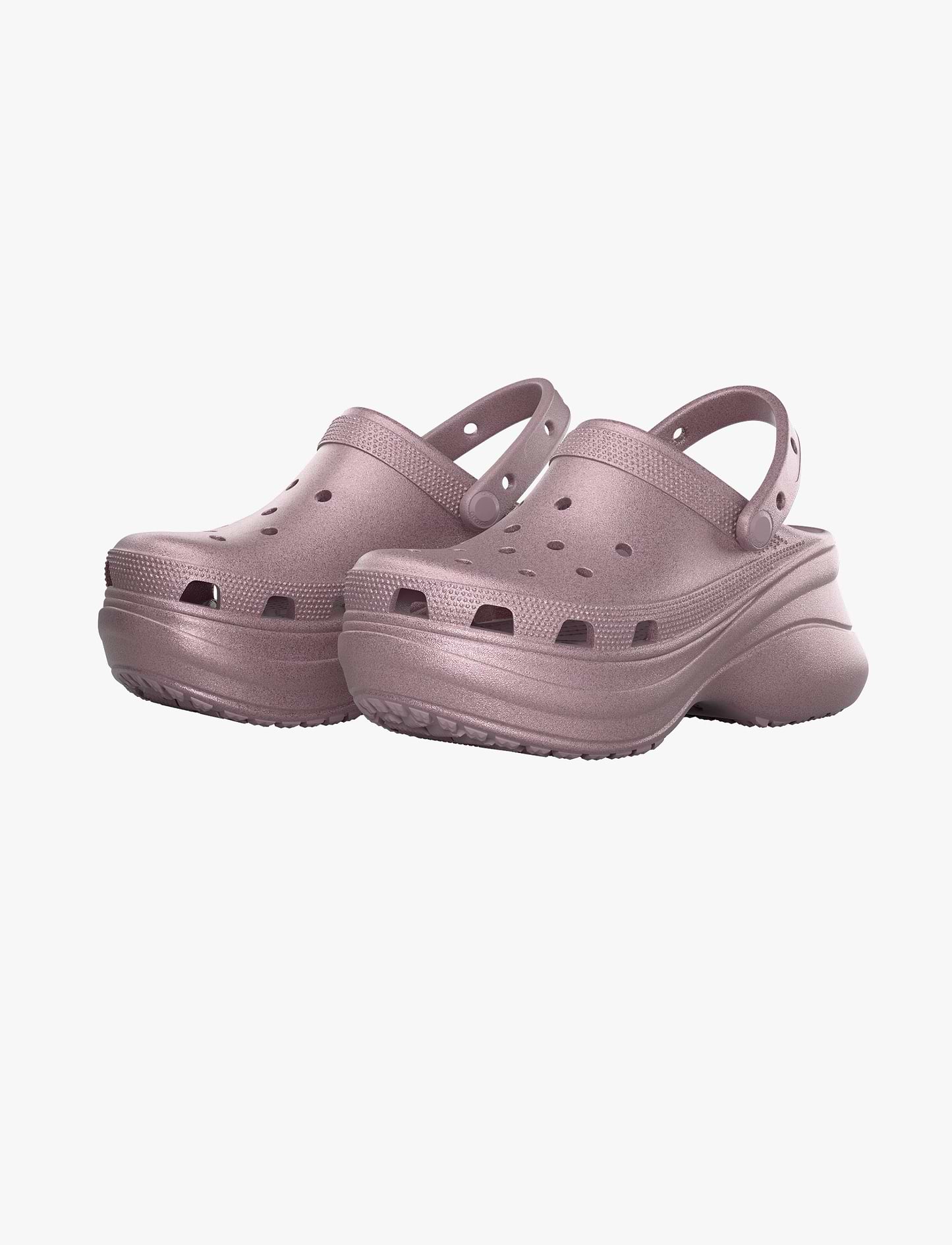 Crocs Bae Glitter Clog - כפכפי קלוג קרוקס ביי פלטפורמה בעיטור נצנצים לנשים