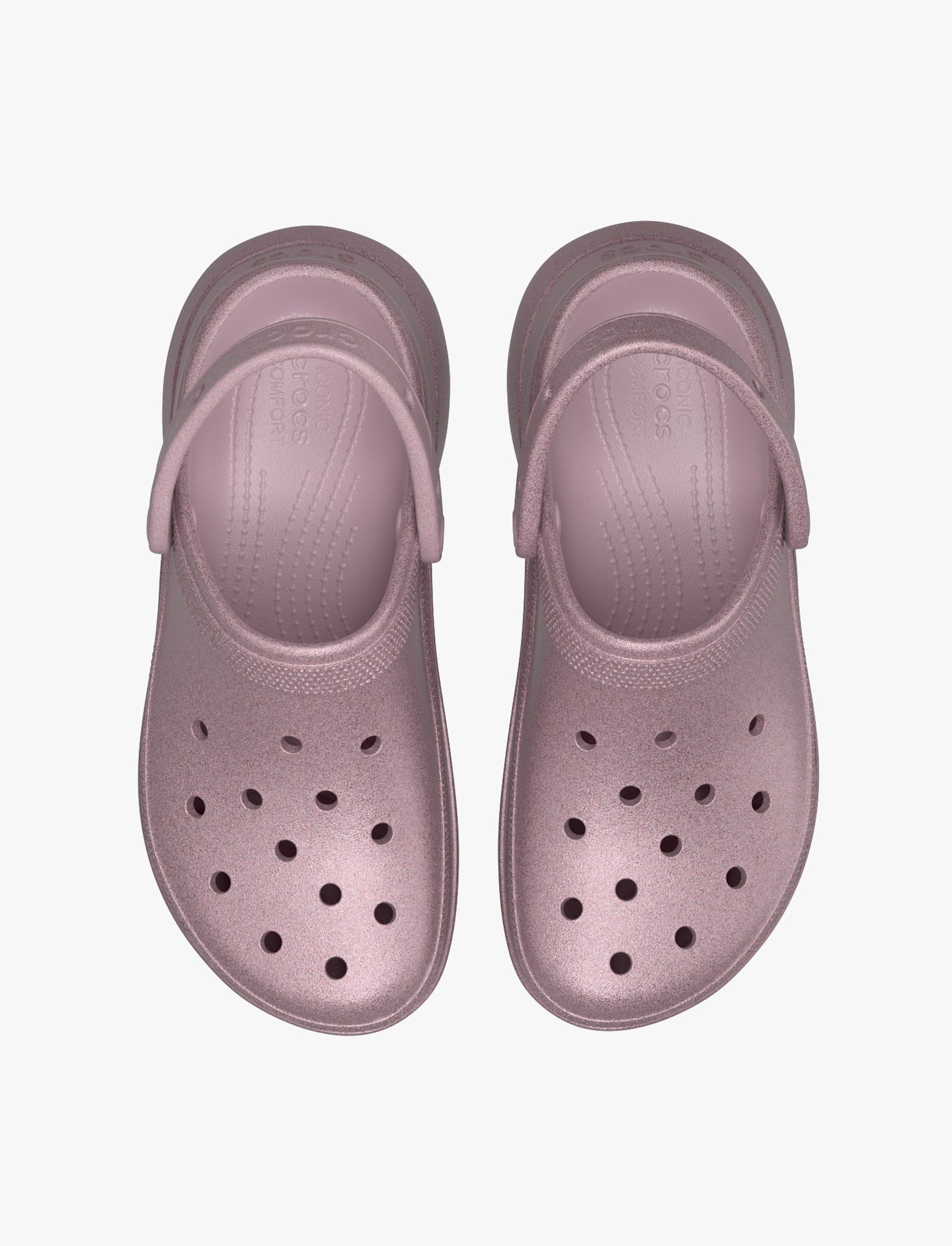 Crocs Bae Glitter Clog - כפכפי קלוג קרוקס ביי פלטפורמה בעיטור נצנצים לנשים