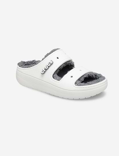 Crocs Classic Cozzzy Sandal  - כפכפי קרוקס פרווה לנשים