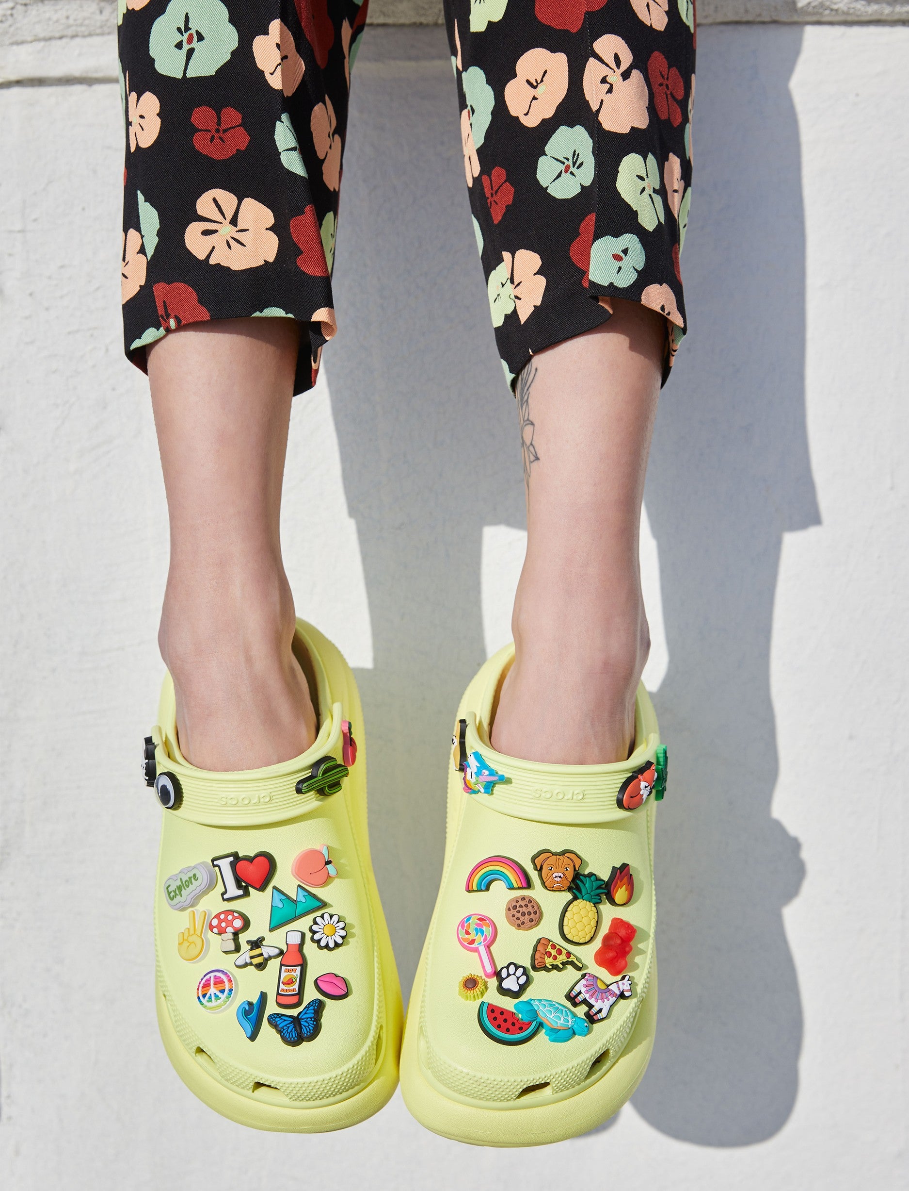 Crocs Classic Crush Clog - כפכפי פלטפורמה קרוקס קראש לנשים