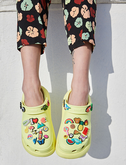 Crocs Classic Crush Clog - כפכפי פלטפורמה קרוקס קראש לנשים