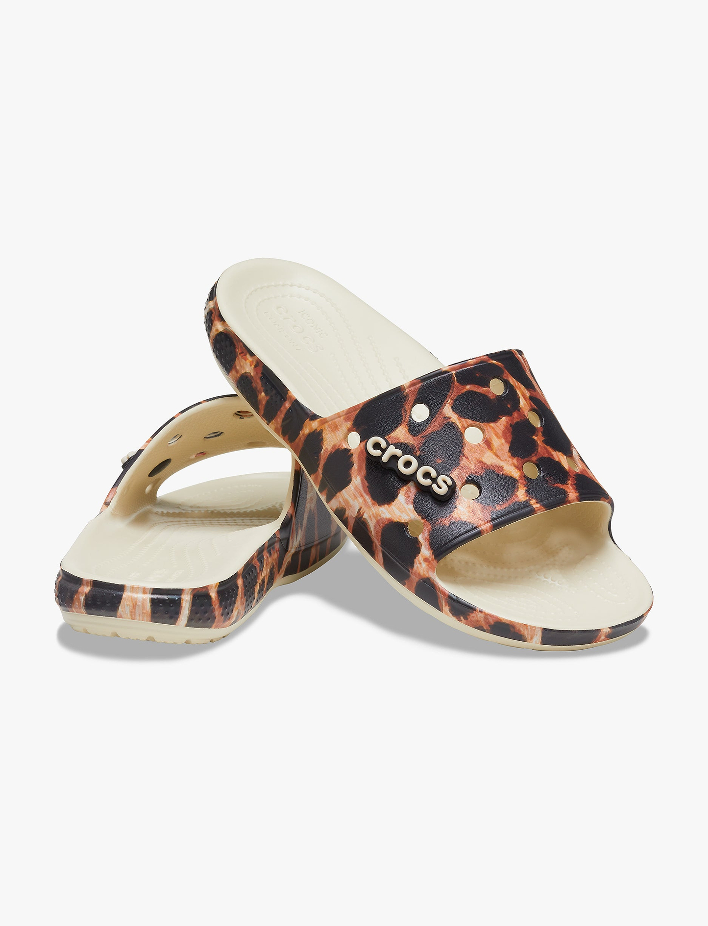 Crocs Classic Animal Remix Slide - כפכפי סלייד נשים קרוקס קלאסיק