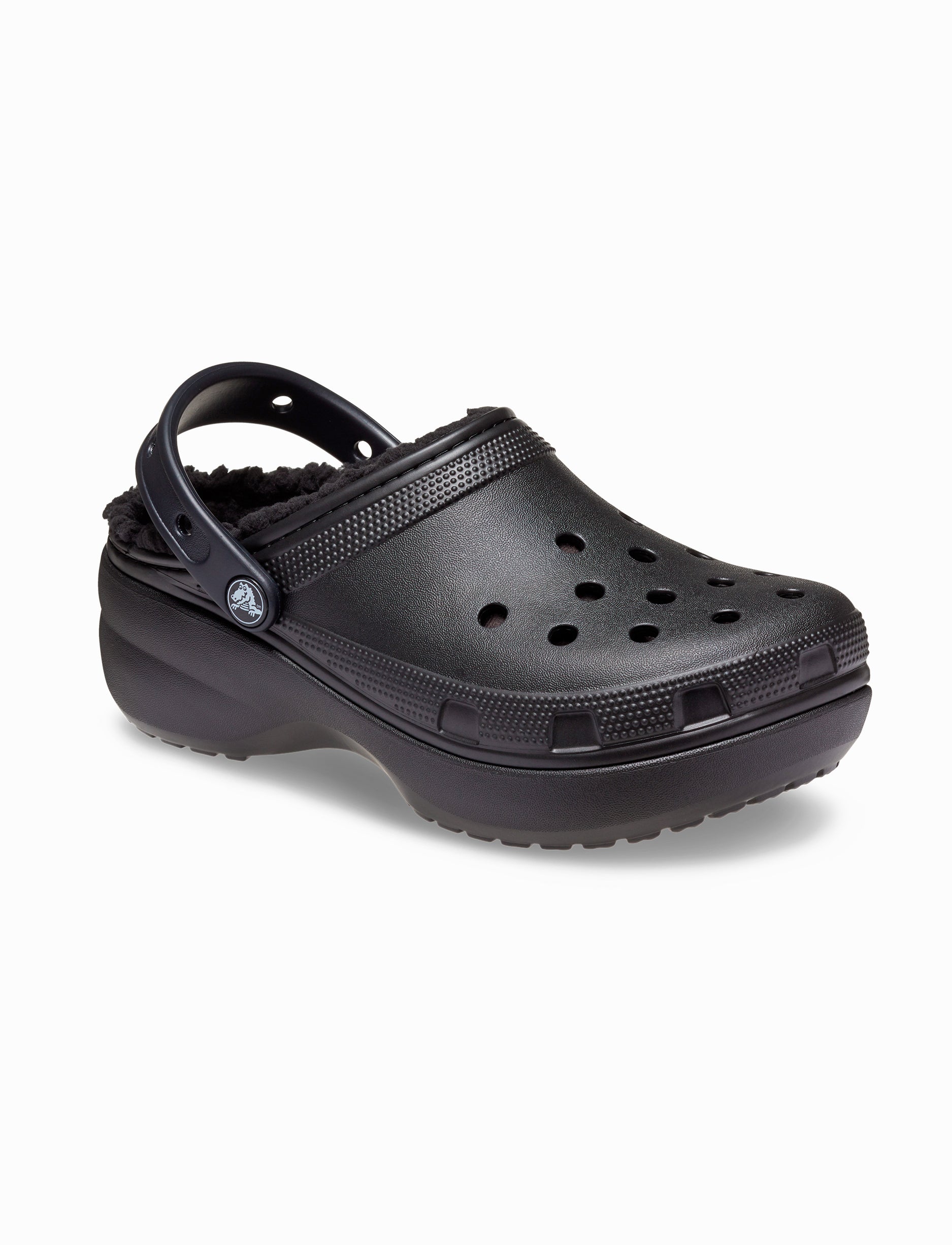 Crocs Classic Platform Lined Clog W - כפכפי קרוקס פלטפורמה עם פרווה לנשים