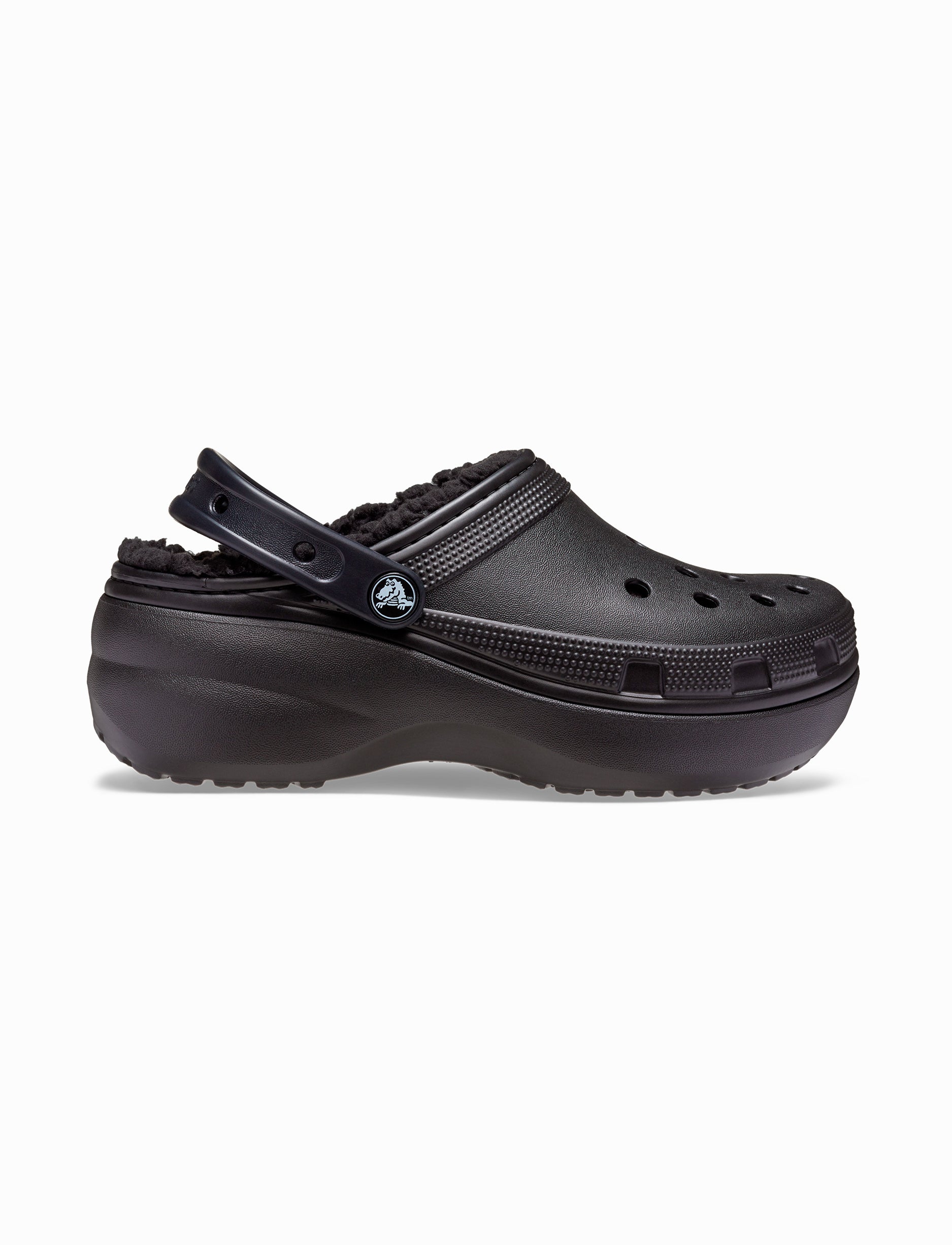 Crocs Classic Platform Lined Clog W - כפכפי קרוקס פלטפורמה עם פרווה לנשים