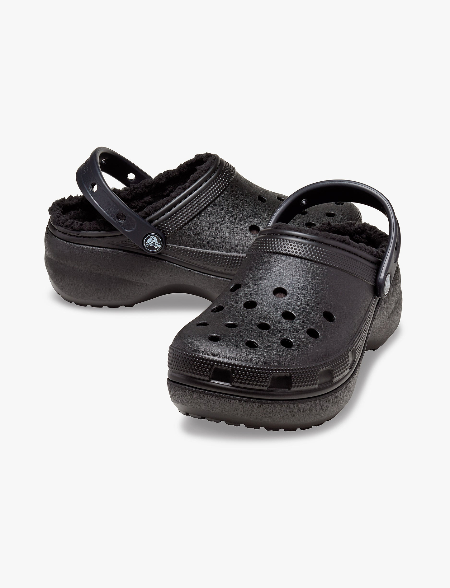 Crocs Classic Platform Lined Clog W - כפכפי קרוקס פלטפורמה עם פרווה לנשים