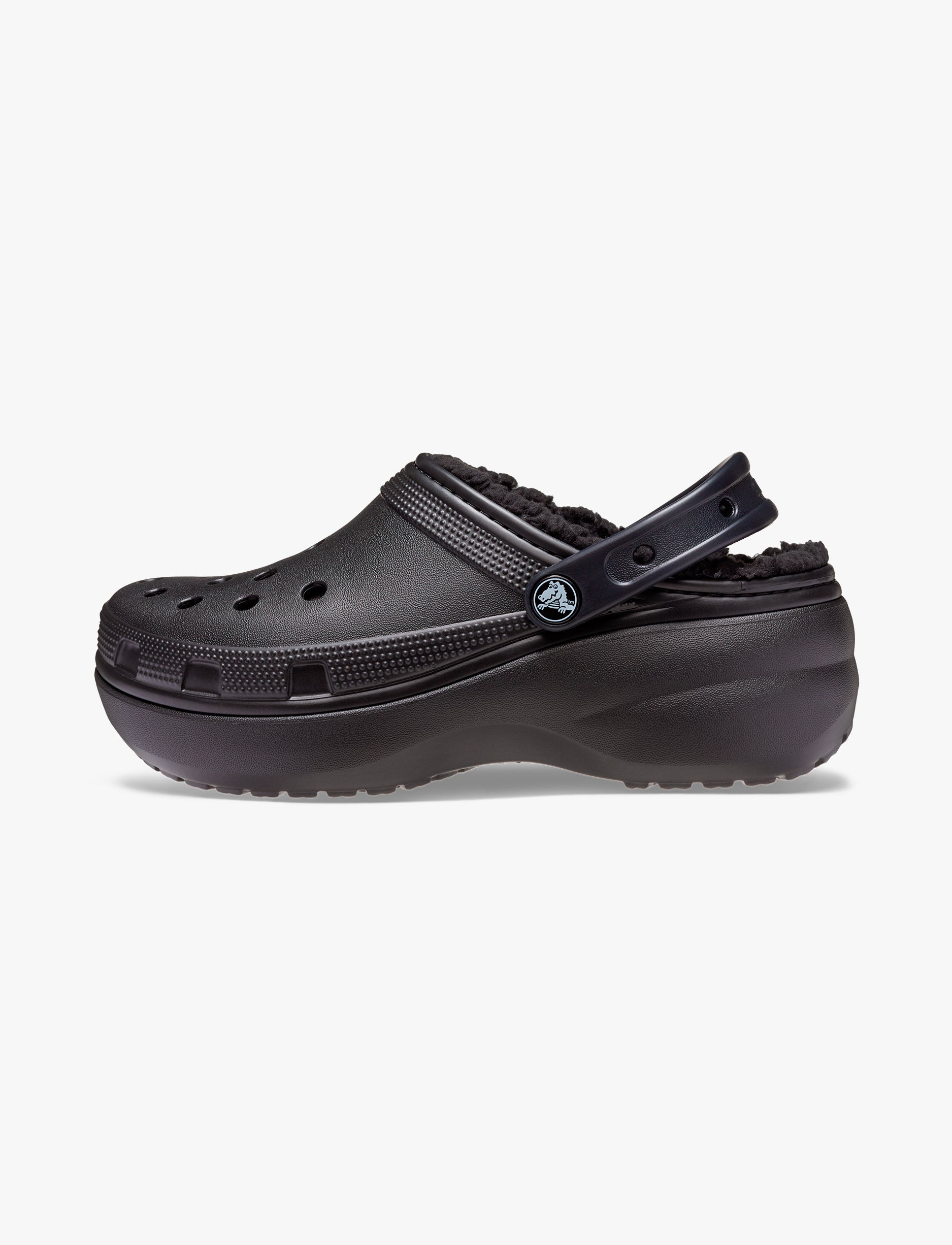 Crocs Classic Platform Lined Clog W - כפכפי קרוקס פלטפורמה עם פרווה לנשים