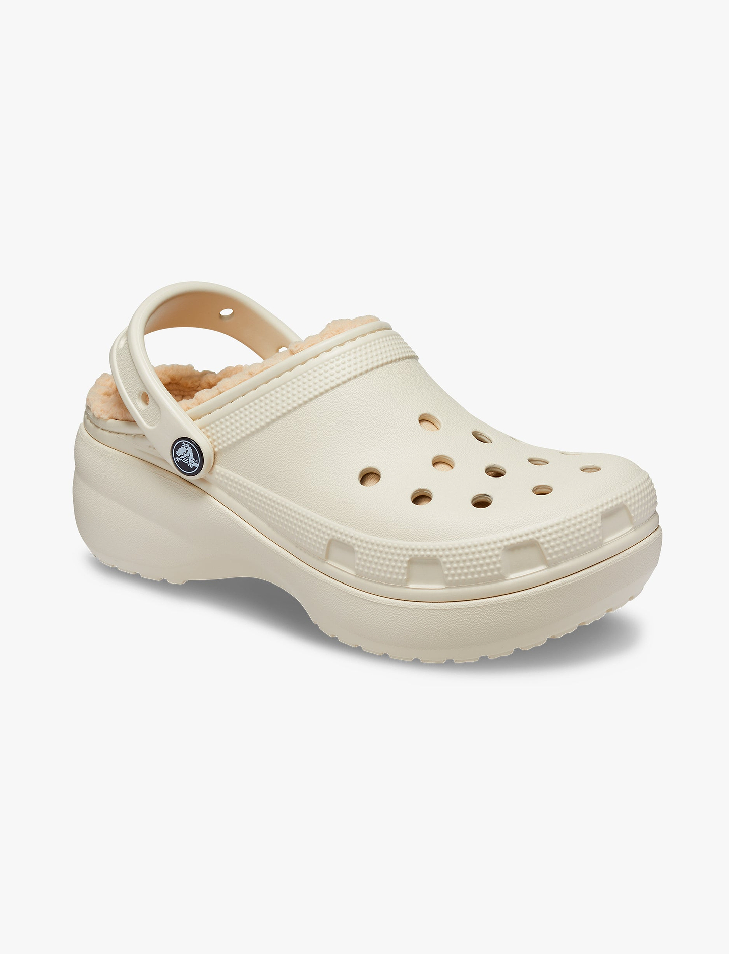 Crocs Classic Platform Lined Clog W - כפכפי קרוקס פלטפורמה עם פרווה לנשים