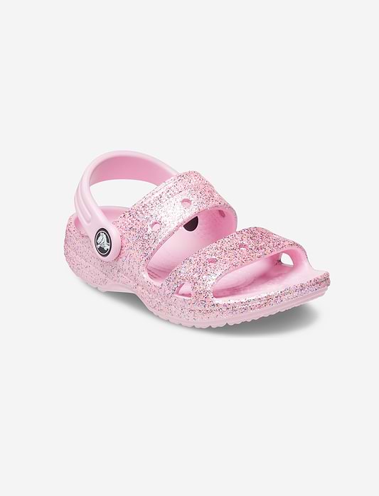 Classic Crocs Glitter Sandal T - סנדלי קרוקס קלאסיים עם נצנצים לילדות