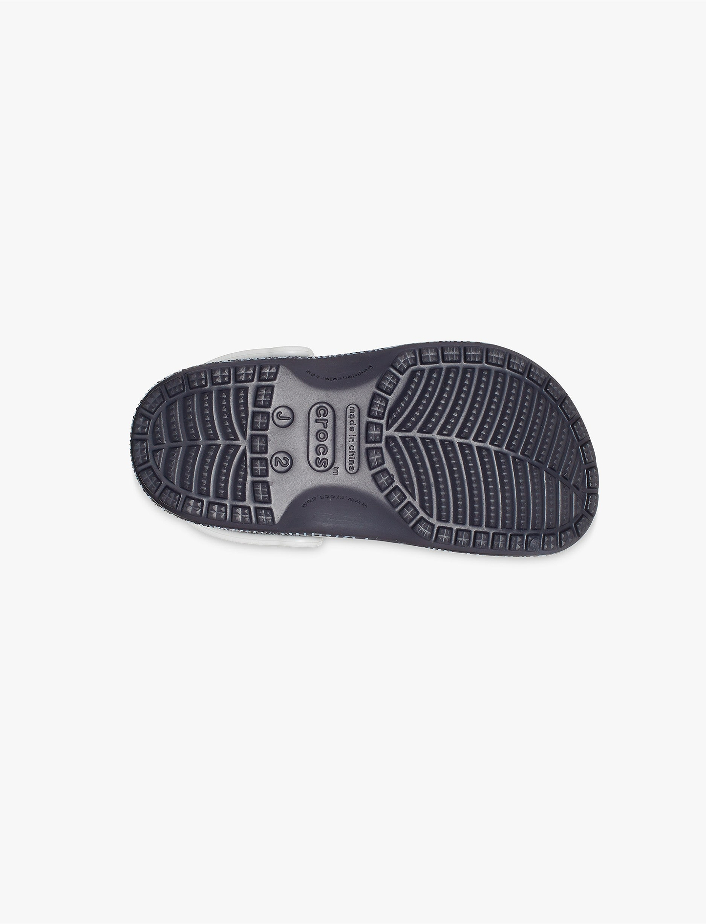 Crocs Classic Topographic Clog Kids - כפכפי קרוקס לילדים בצבע נייבי עמוק/מולטי