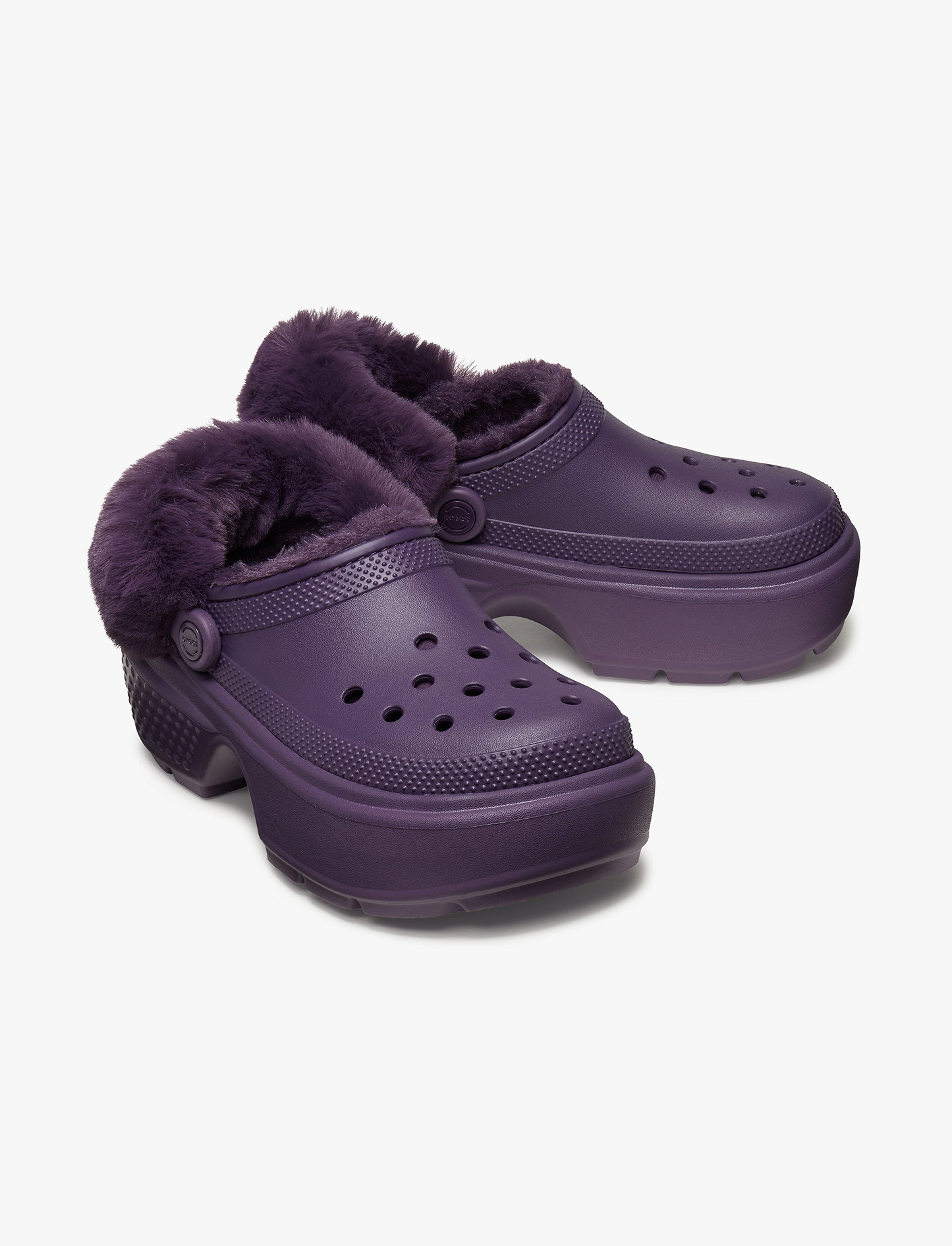 Crocs Stomp Lined Clog - כפכפי פלטפורמה קלוג סטומפ פרוותיים לנשים