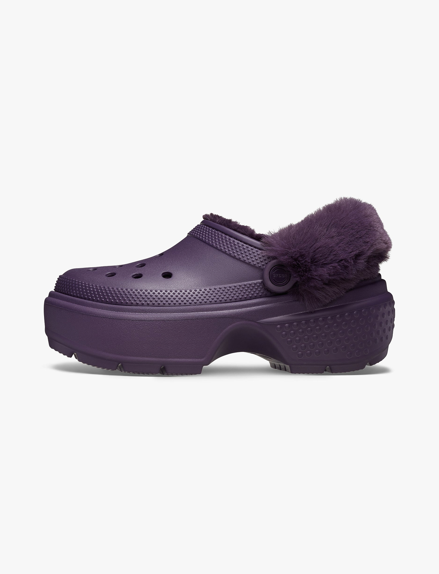 Crocs Stomp Lined Clog - כפכפי פלטפורמה קלוג סטומפ פרוותיים לנשים