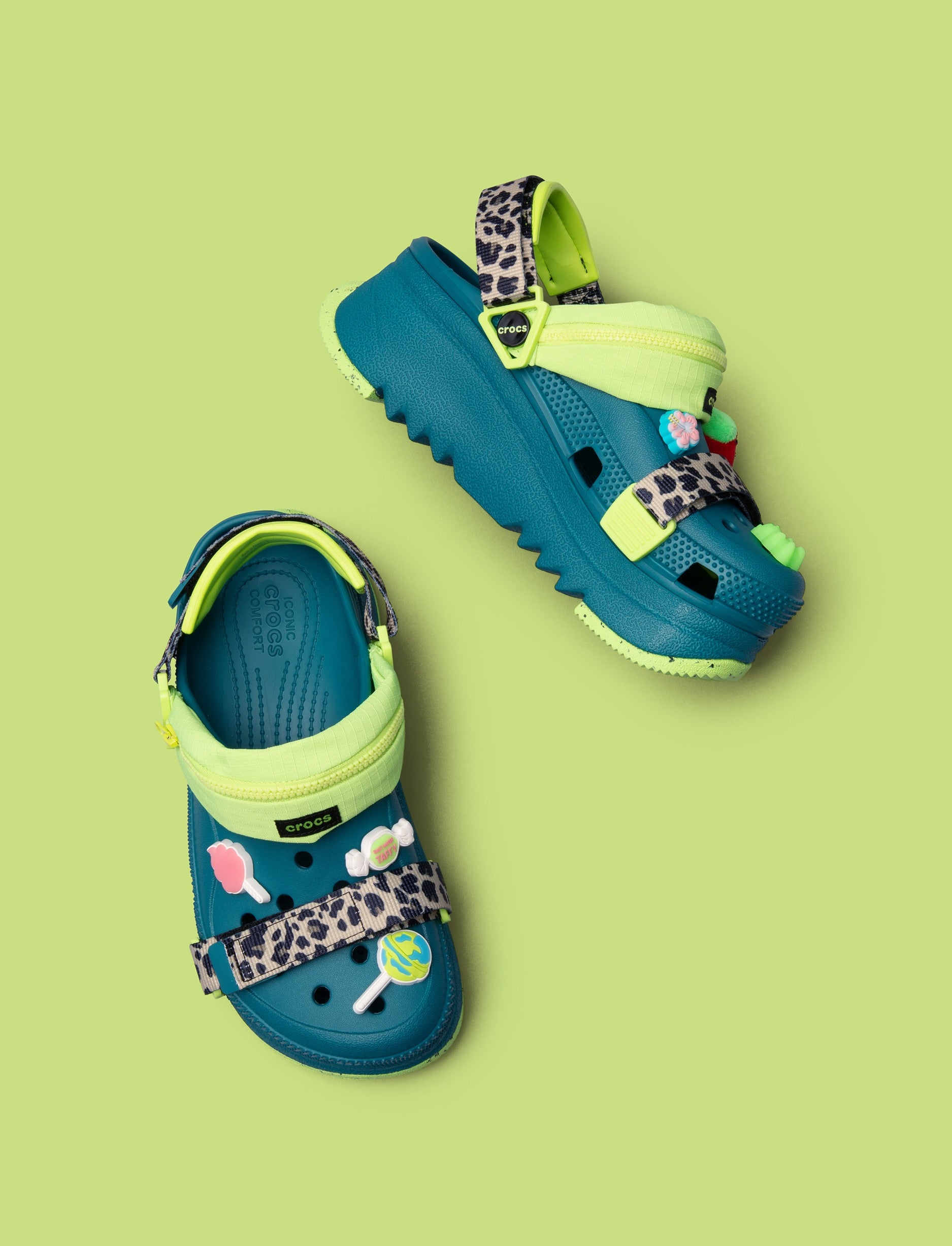 Crocs Hiker Xscape Animal Print Clog - כפכפי פלטפורמה גבוהות קרוקס לנשים