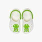 Crocs Classic Glow Alien Clog T - כפכפי קרוקס קלוג בצבע לבן עם דמות חייזר ירוק