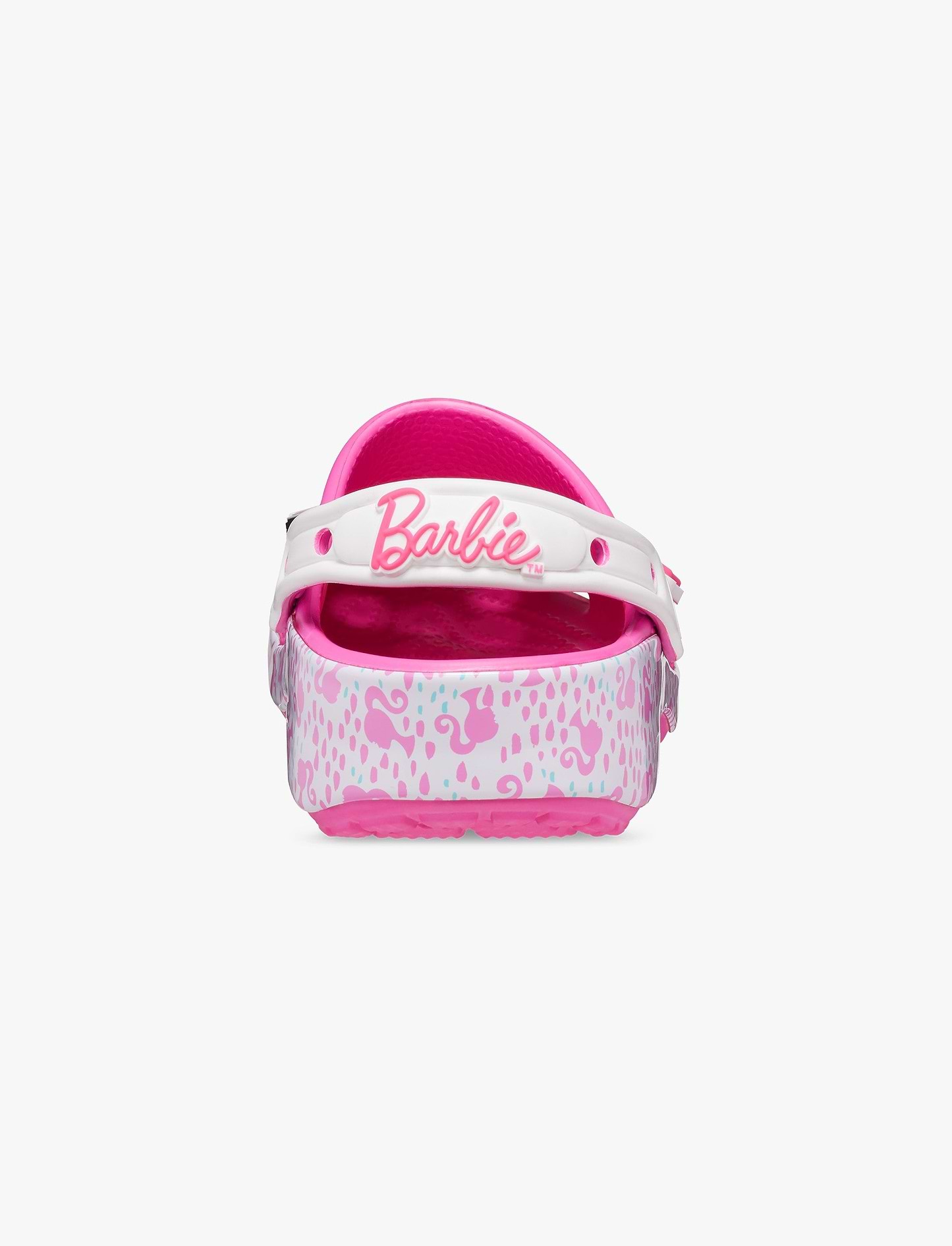 Crocs Barbie Classic Clog -כפכפי קלוג קרוקס ברבי לנשים בצבע ורוד/לבן