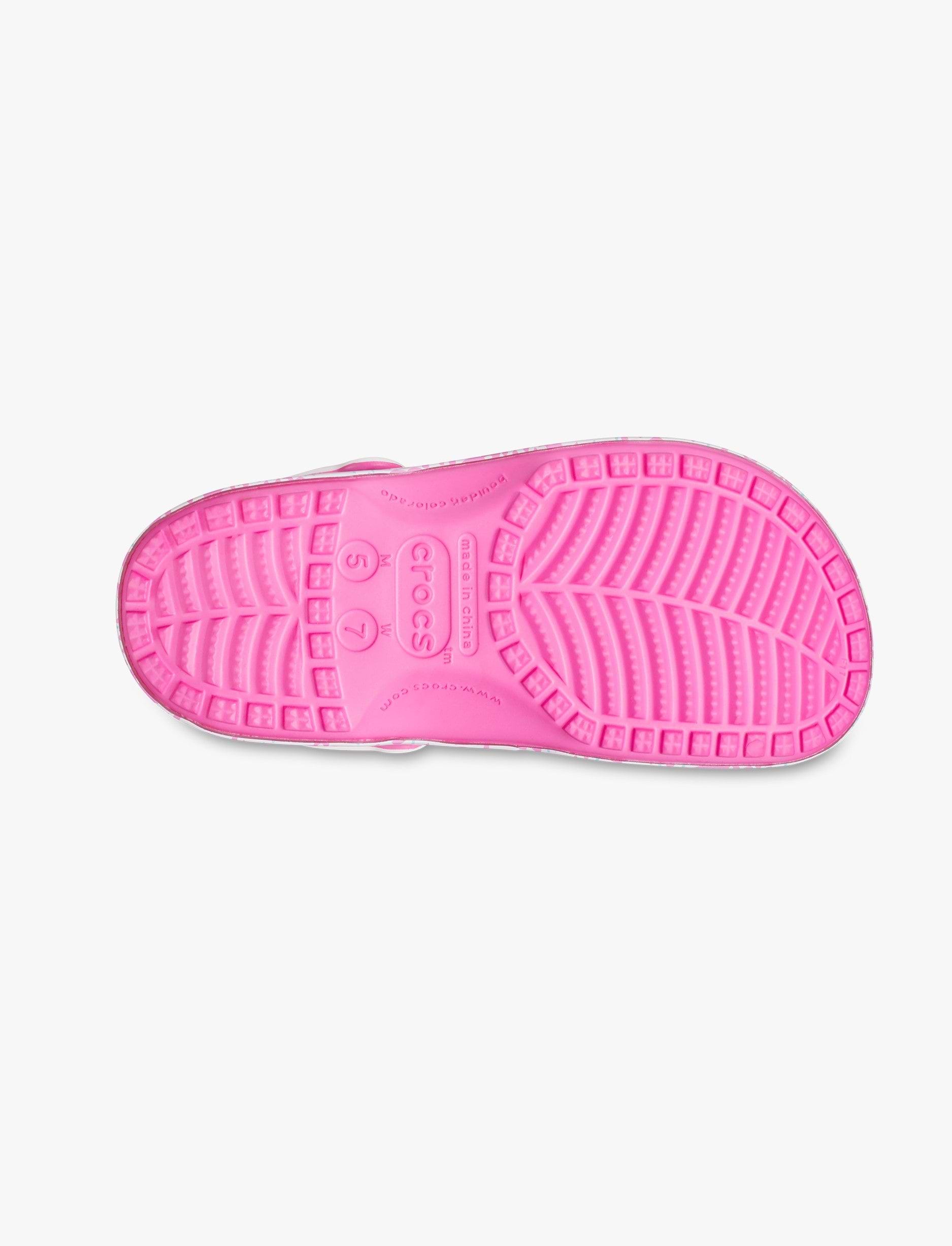 Crocs Barbie Classic Clog -כפכפי קלוג קרוקס ברבי לנשים בצבע ורוד/לבן