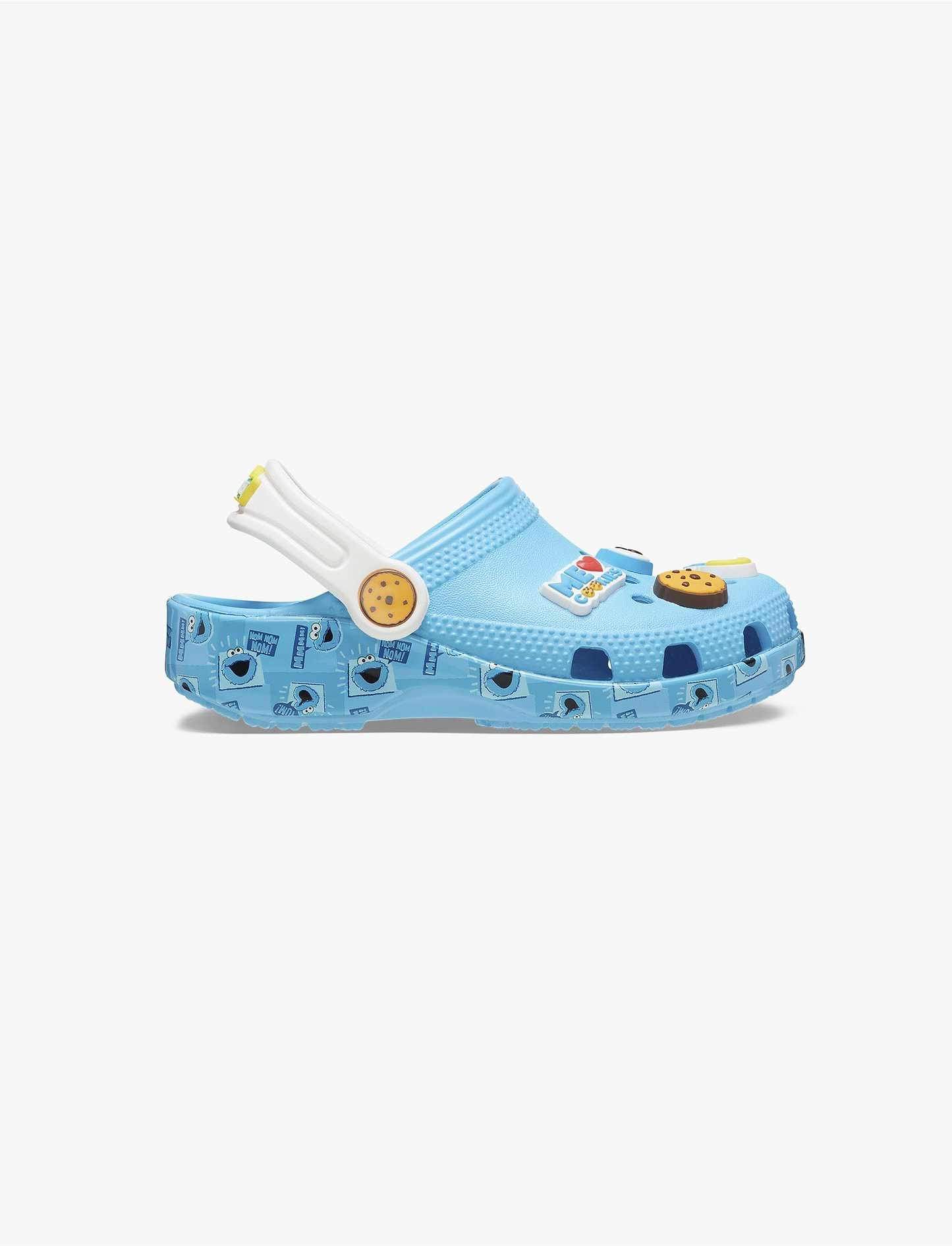 Crocs Toddlers’ Cookie Monster Classic Clog - כפכפי קלוג קרוקס בעיצוב עוגיפלצת מרחוב סומסום לילדים בצבע תכלת