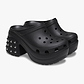 Crocs Siren Studded Clog - כפכפי פלטפורמה סיירן קרוקס בעיטור ניטים לנשים בצבע שחור