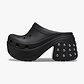 Crocs Siren Studded Clog - כפכפי פלטפורמה סיירן קרוקס בעיטור ניטים לנשים בצבע שחור
