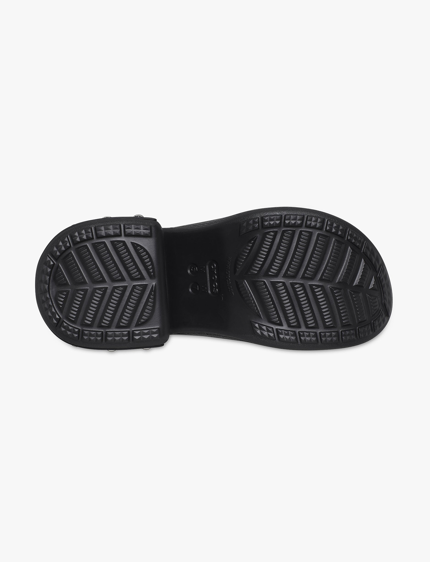 Crocs Siren Studded Clog - כפכפי פלטפורמה סיירן קרוקס בעיטור ניטים לנשים בצבע שחור